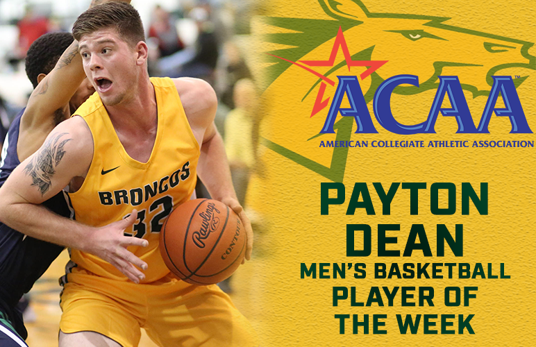Payton Dean Awarded ACAA Player of the Week