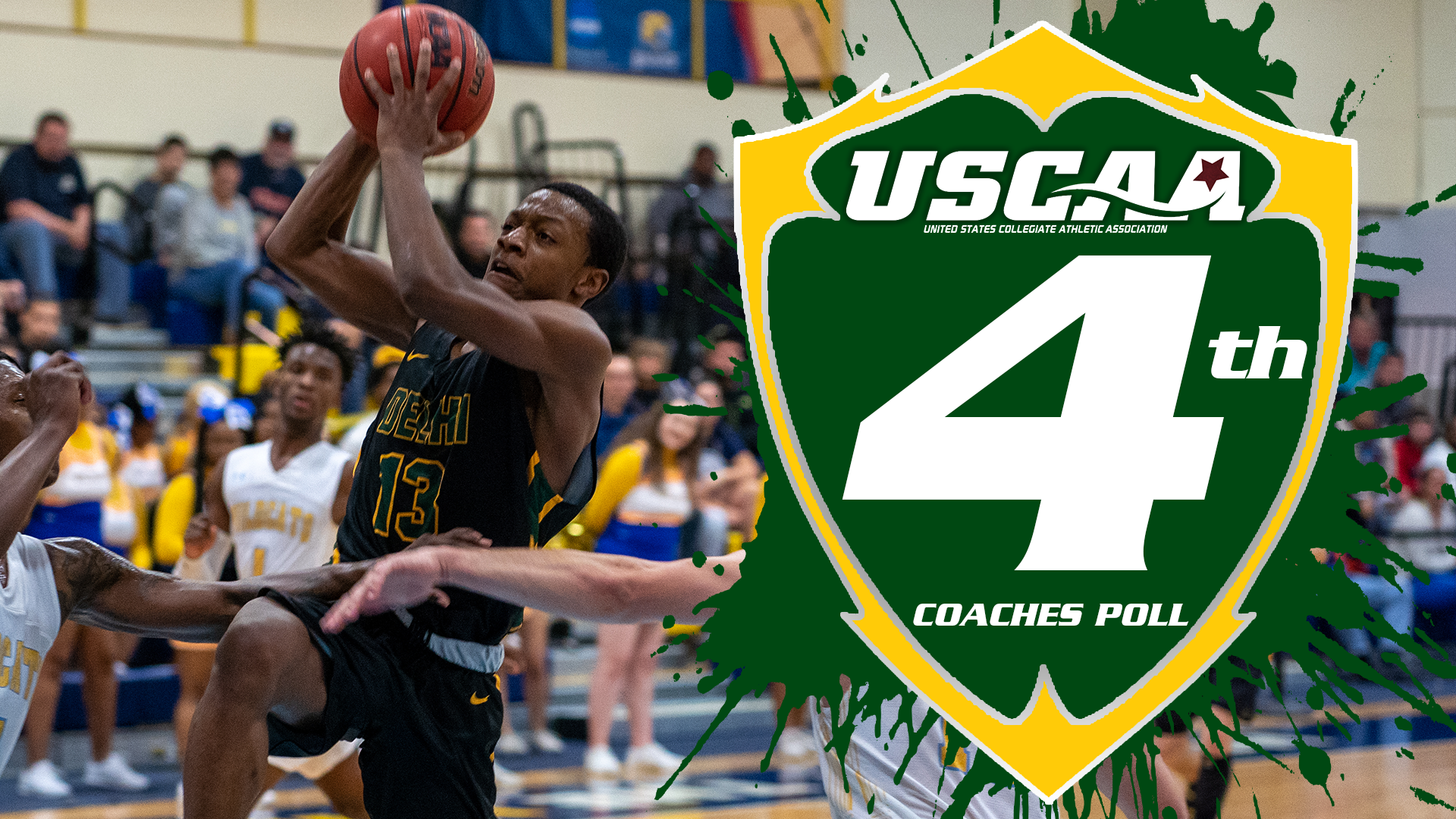 Delhi Rises to Fourth in Newest USCAA Coaches Poll