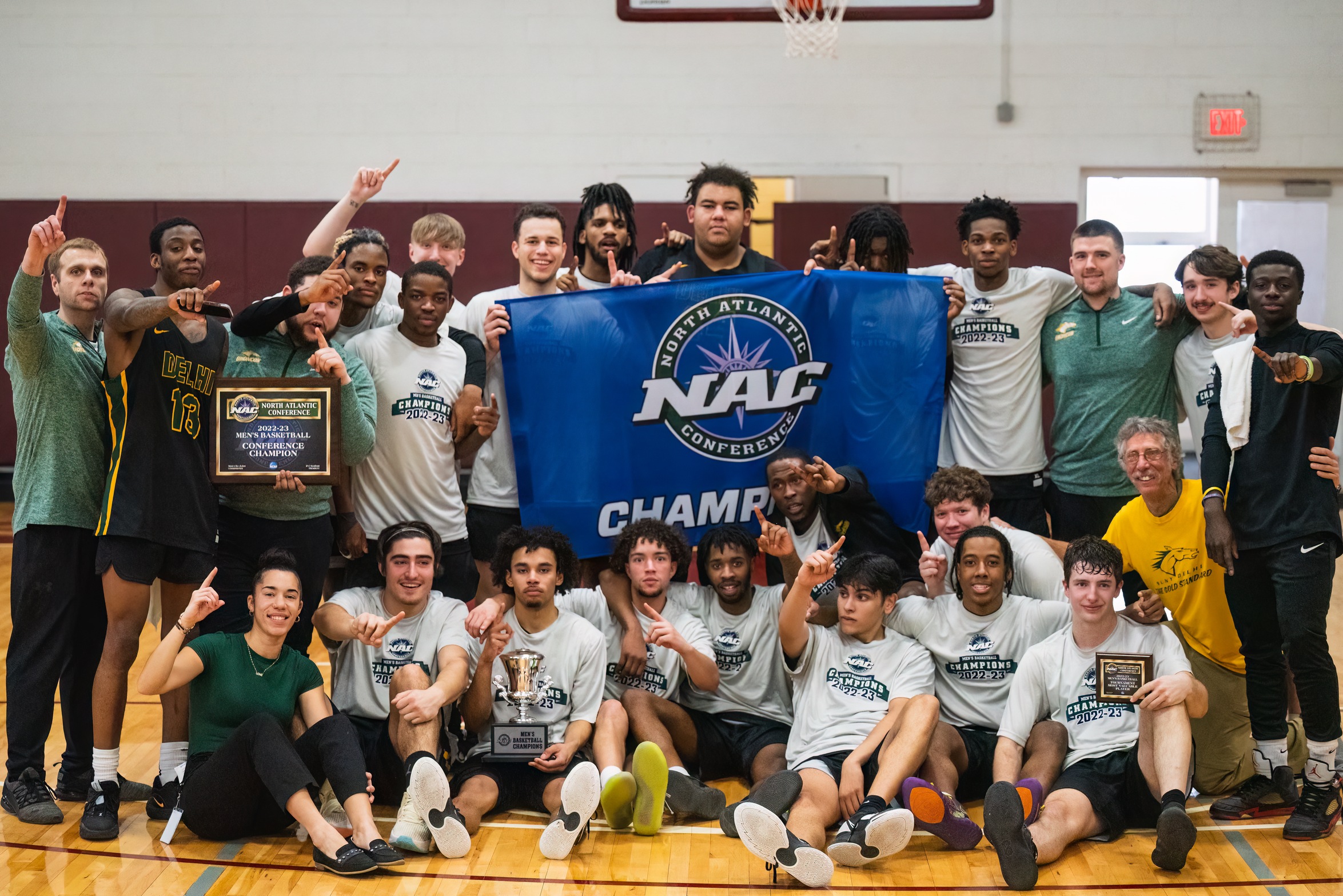 Men’s Basketball continue their historic season winning first ever NAC Championship