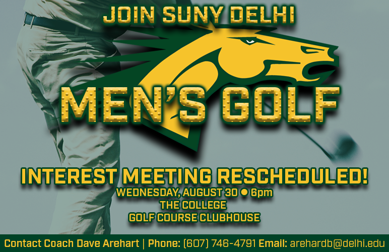 Men's Golf Interest Meeting Rescheduled to August 30