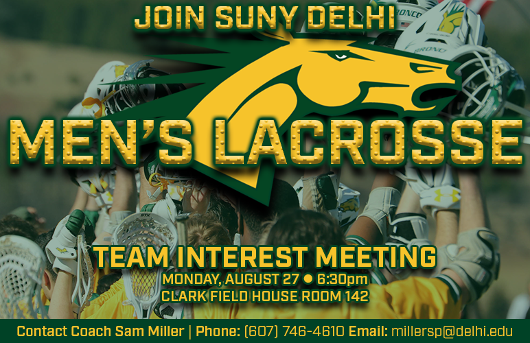 Men's Lacrosse Team Interest Meeting Set for Aug. 27