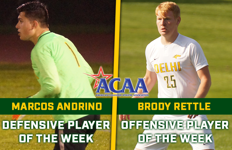 Andrino, Rettle Combine for Delhi's Third Sweep of ACAA Weekly Awards