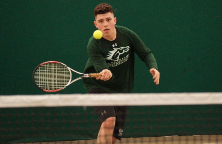 Men's Tennis Earns First Win with 8-1 Rout of Vaughn