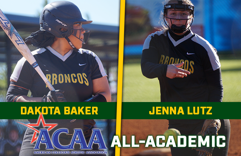 Dakota Baker, Jenna Lutz Named to Academic All-ACAA Team
