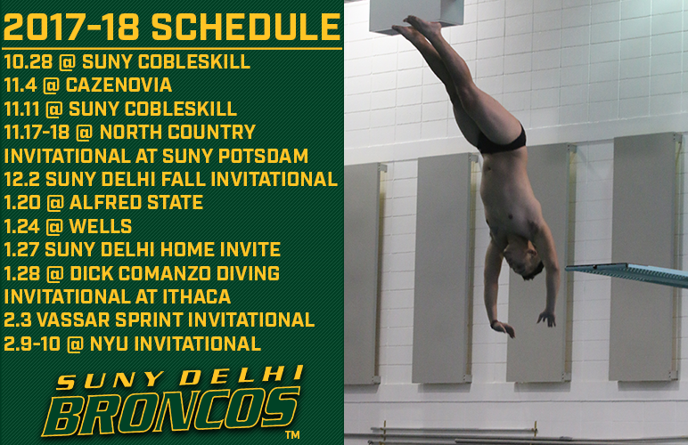 Swimming & Diving Releases 2017-18 Schedule; Broncos to Host Two Events