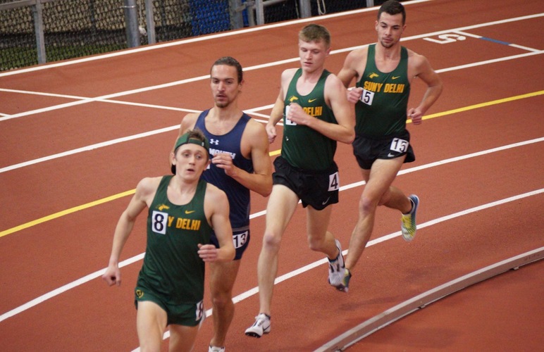 Lane Becomes T&F's First Four-Year All-American in 3K, Arnecke Places 12th in 5K at NAIA Indoor Nationals