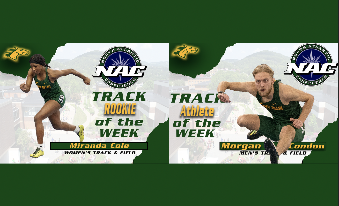 Track & Field awarded two North Atlantic Conference weekly awards