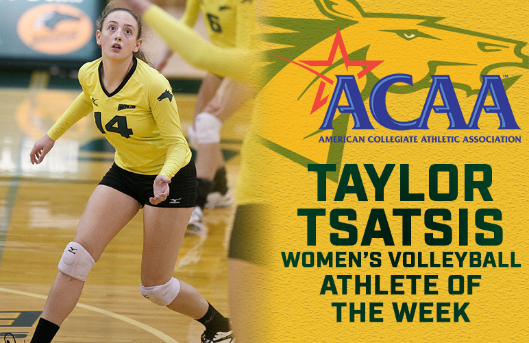 Taylor Tsatsis Named ACAA Athlete of the Week