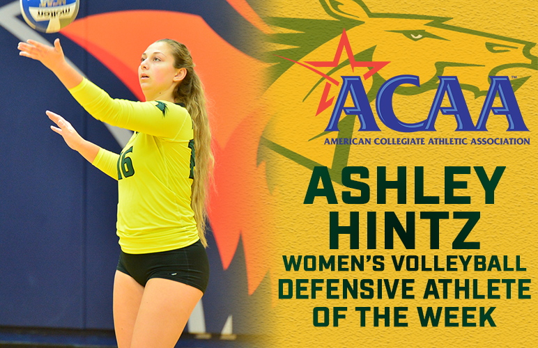 Ashley Hintz Gathers ACAA Defensive Player of the Week