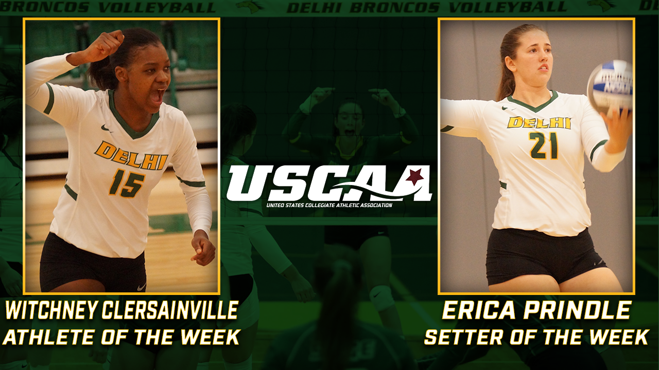 Prindle, Clersainville Served USCAA Weekly Awards