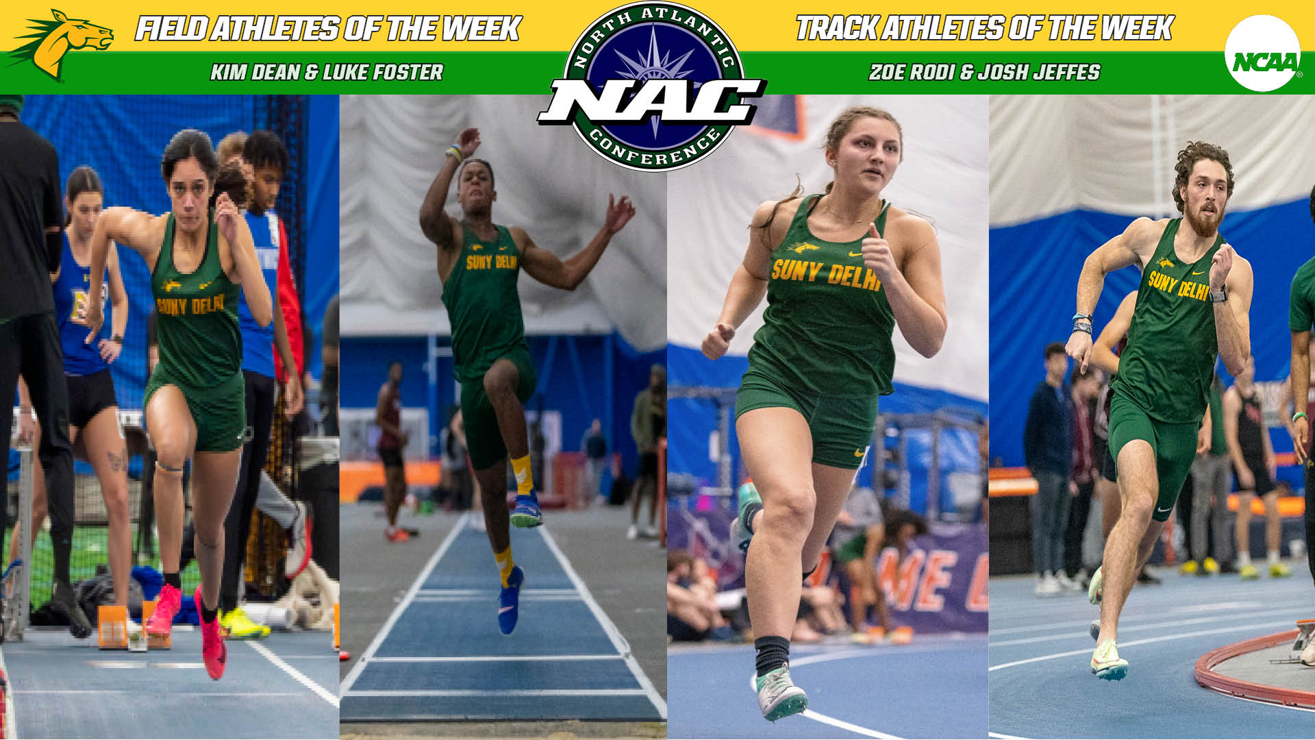 NAC Recognizes Track and Field Athletes for Weekly Honors