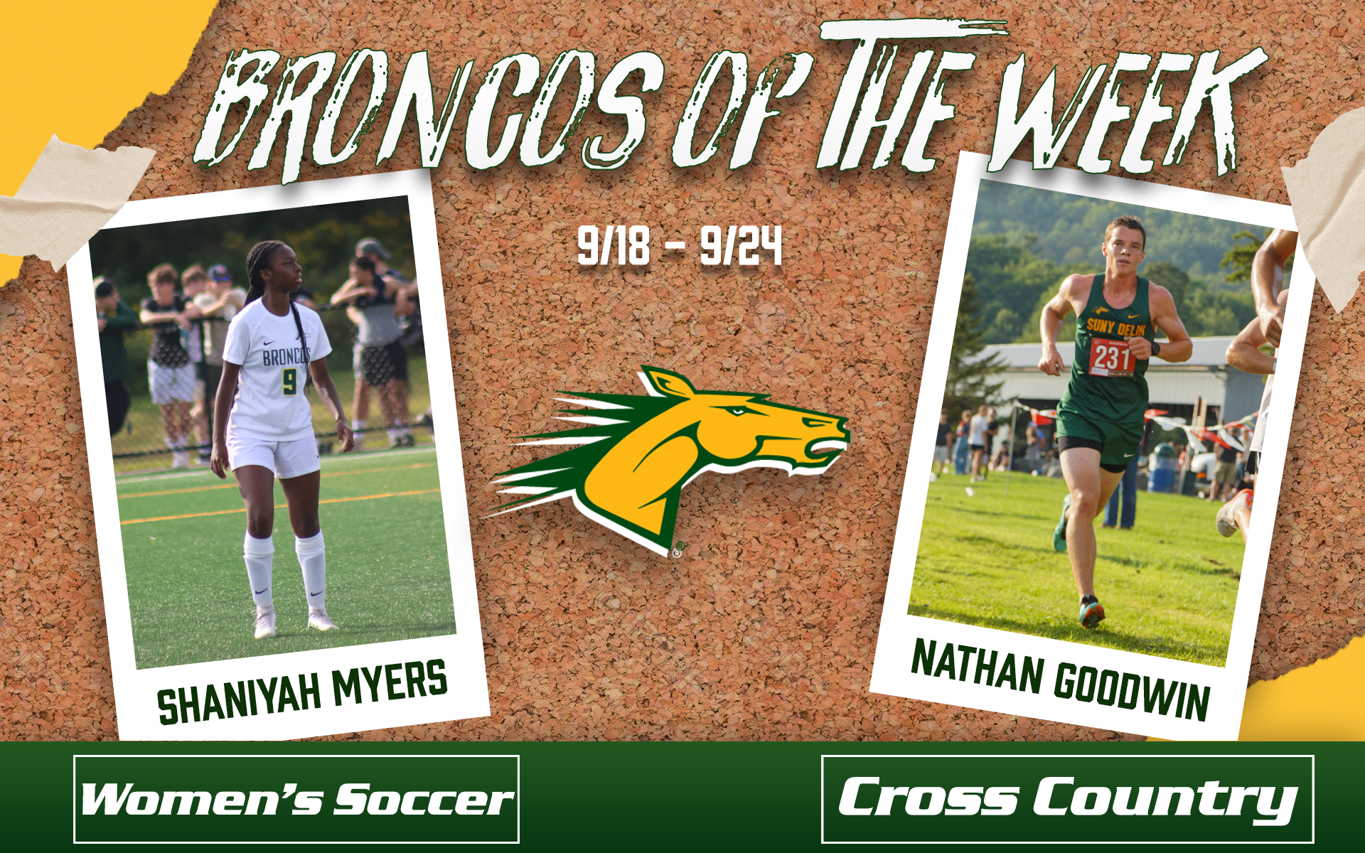 Bronco of the Week #4 Shaniyah Myers, Nathan Goodwin (9/25)