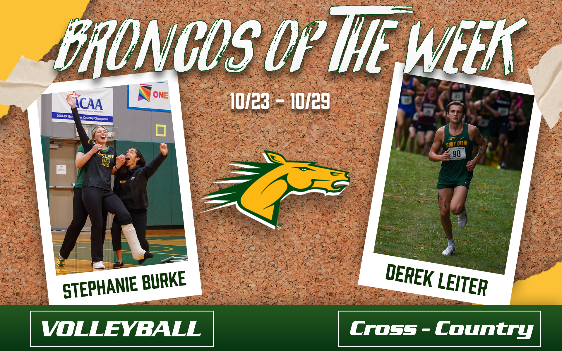 Broncos of the Week #9 Stephanie Burke, Derek Leiter (10/30)