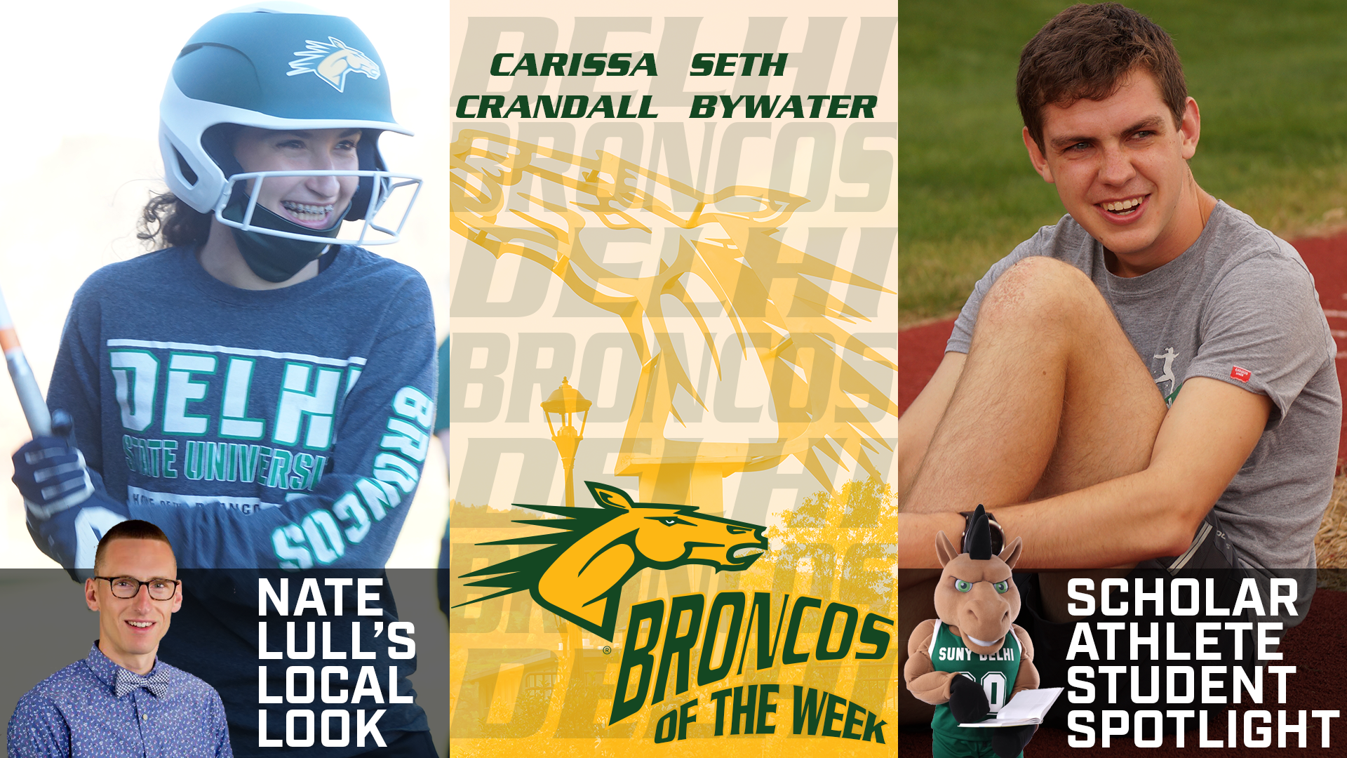 BRONCOS OF THE WEEK (2/9): Carissa Crandall, Seth Bywater