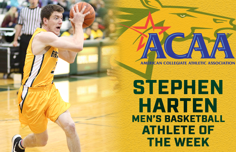 Stephen Harten Awarded ACAA Athlete of the Week