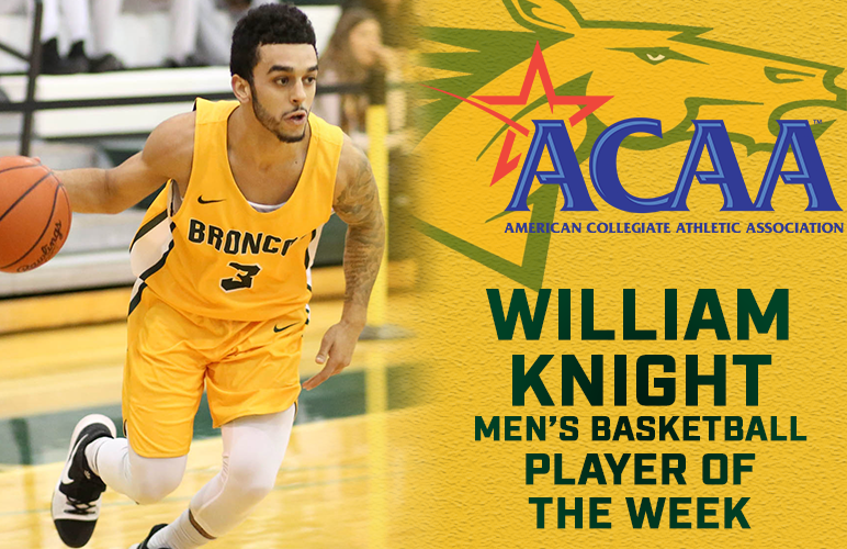 William Knight Courted ACAA Player of the Week