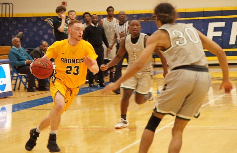 Broncos Rally Late from 12 Down to Beat Pine Manor, Will Play Alfred State in Sunday's ACAA Championship