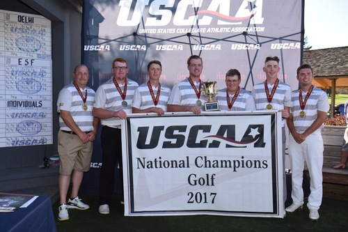 Men's Golf Wins USCAA Championship, Herbert Finishes Second After Tiebreaker