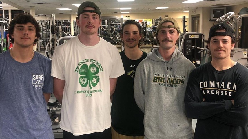 Men's Lacrosse Thanks All Supporters in Headstrong Foundation's "Lax Stache Madness™"