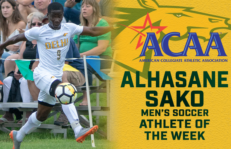 Alhasane Sako's Four Goals Land Him ACAA Athlete of the Week