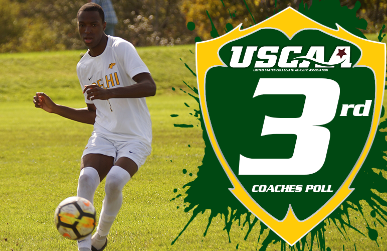 Men's Soccer Rises to Third in New USCAA Rankings