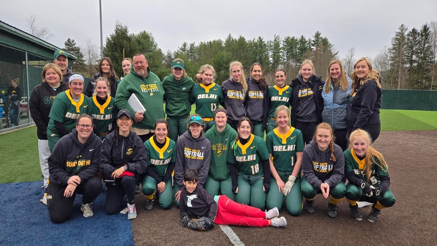 Delhi Honors Retired Assistant Coach During Double Header Against Cobleskill
