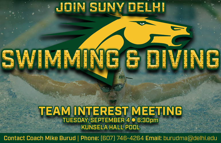 Swimming & Diving to Hold Interest Meeting Sept. 4