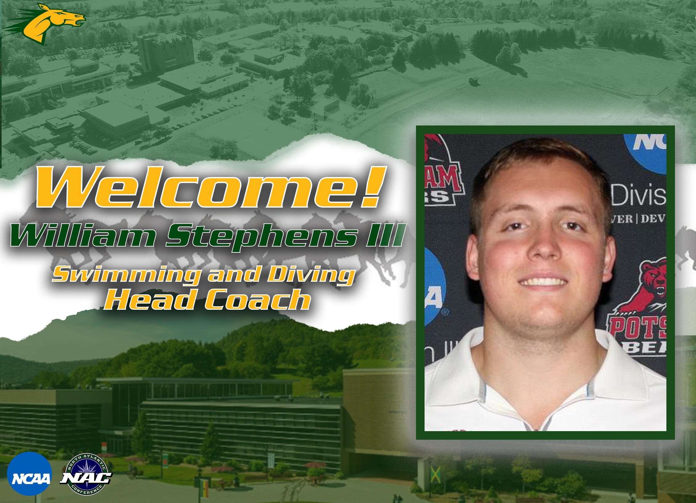 William Stephens III named as SUNY Delhi’s Swimming and Diving Head Coach