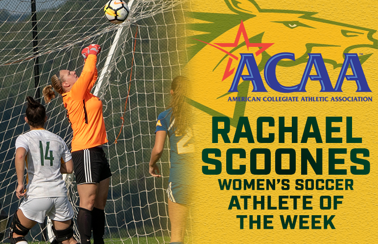 Scoones Honored ACAA Defensive Athlete of the Week